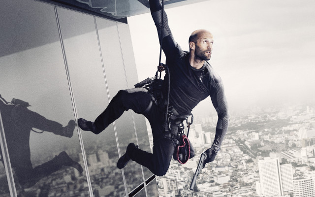 Man hanging high rise harness free wallpaper for desktop - medium preview image