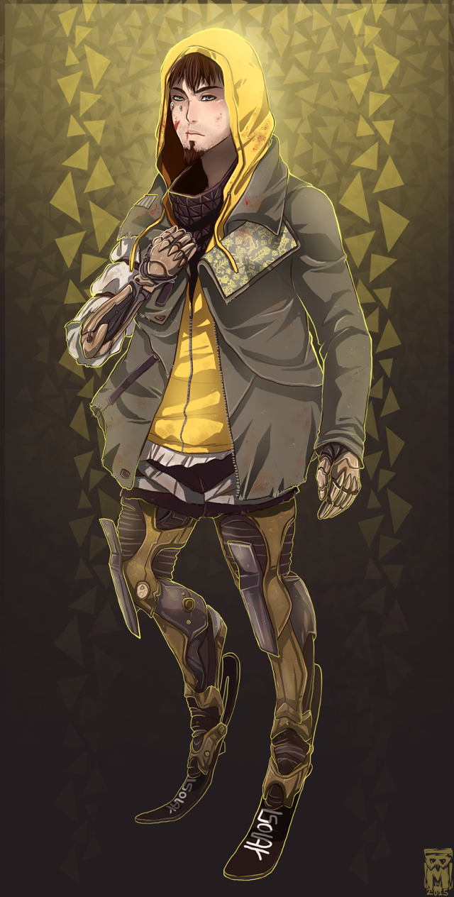 Hoodie yellow shirt drawing person free wallpaper for mobile - medium preview image