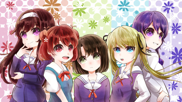 Girls group flower wallpaper background free wallpaper for desktop - medium preview image