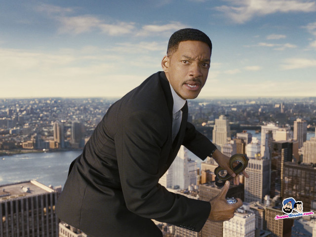 Man suit dumb futurism cityscape free wallpaper for desktop - medium preview image