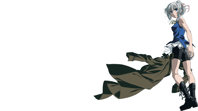 Woman blue top black skirt free wallpaper for desktop - medium preview image