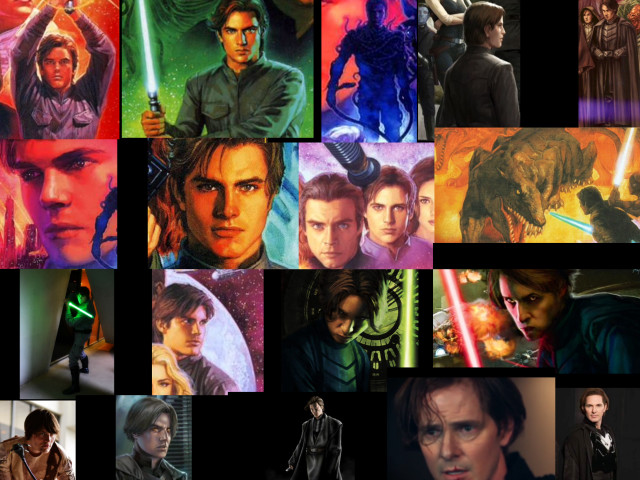 Star wars collage dark background free wallpaper for desktop - medium preview image