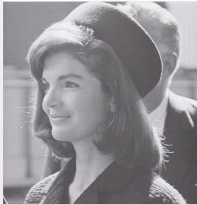 Woman hat coat smiling man free wallpaper for tablet - medium preview image