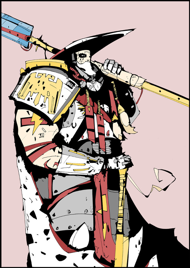 Man costume sword shield cow free wallpaper for mobile - medium preview image