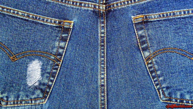 Jeans hole back pocket image free wallpaper for desktop - medium preview image