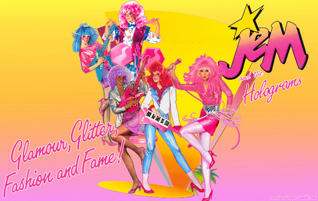 Women pink outfits yellow background free wallpaper for desktop - medium preview image