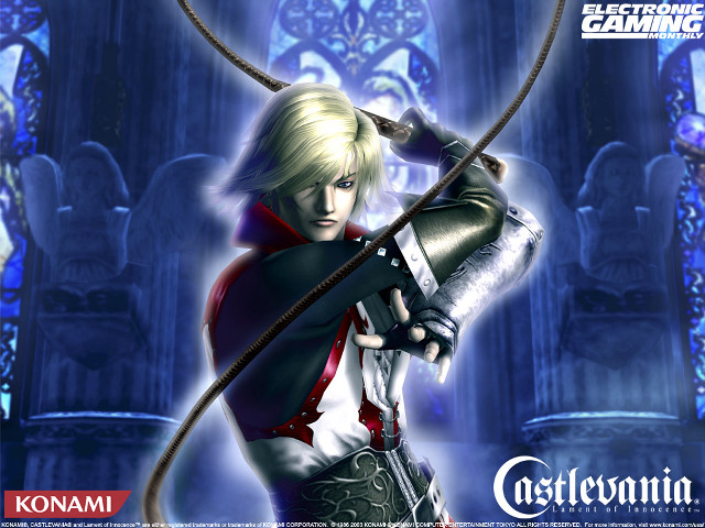 Castlevania character sword shield action free wallpaper for desktop - medium preview image