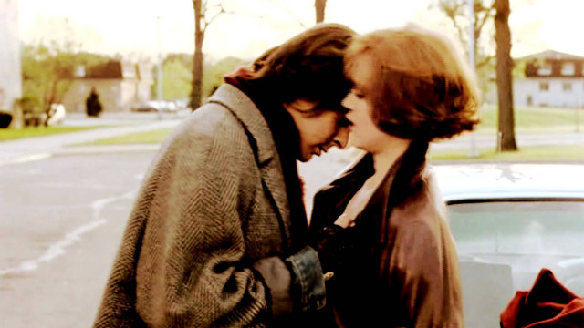 Man woman car street trees free wallpaper for desktop - medium preview image