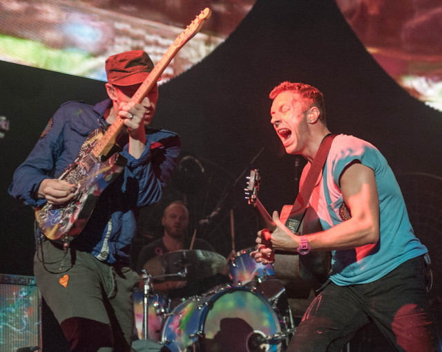 Two men playing guitars on #7 free wallpaper for desktop - medium preview image