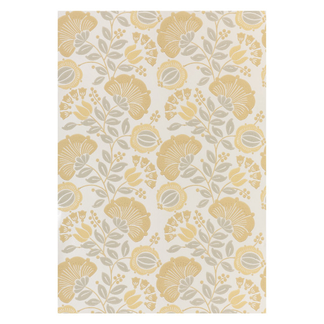 Yellow grey floral wallpaper leaves free wallpaper for tablet - medium preview image