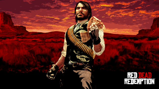 Man holding gun money desert free wallpaper for desktop - medium preview image