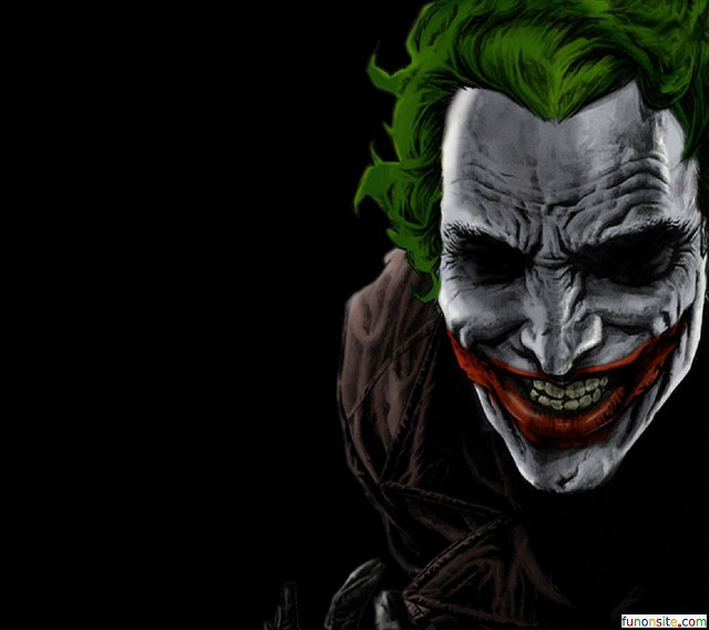 Joker green hair black background #2 free wallpaper for tablet - medium preview image