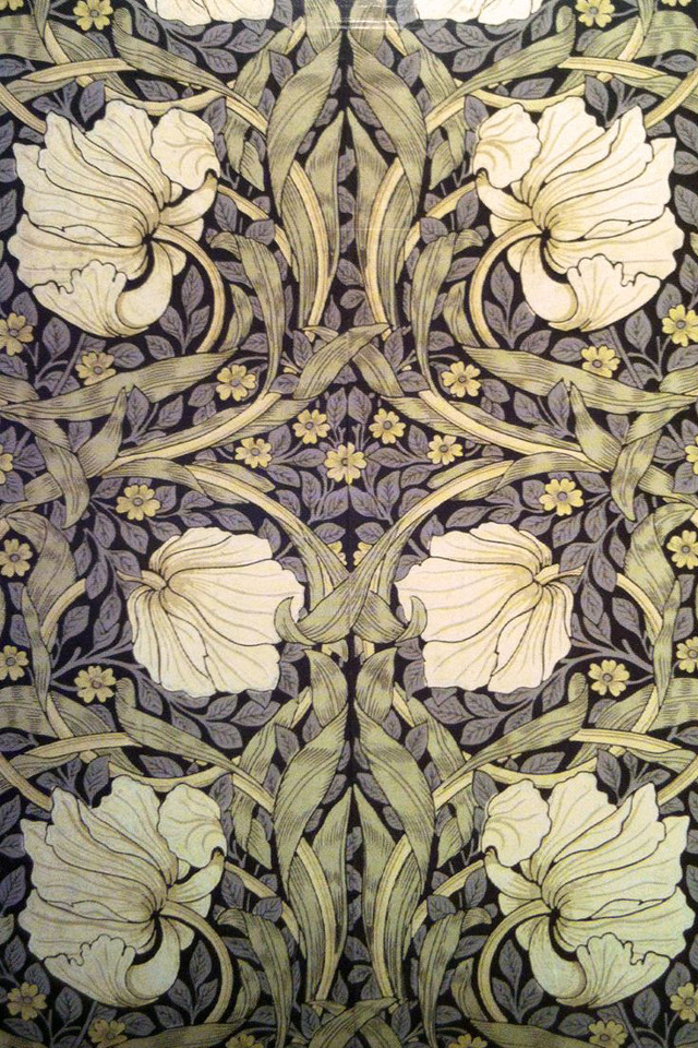 Flowers leaves wallpaper vines pattern free wallpaper for mobile - medium preview image