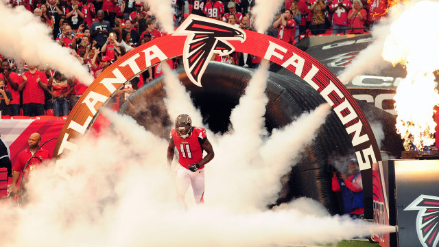 Atlanta football player smoke fans free wallpaper for desktop - medium preview image