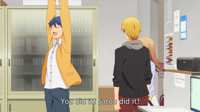 Man yellow jacket computer woman free wallpaper for desktop - medium preview image