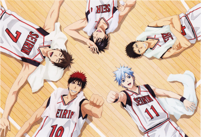 Anime basketball court group characters free wallpaper for desktop - medium preview image