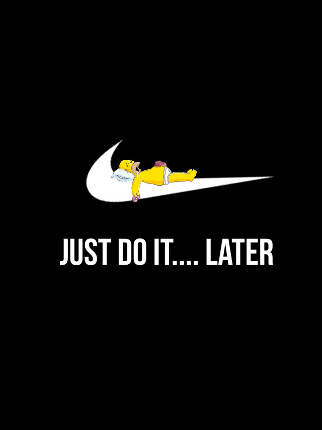 Person laying nike logo minimalist free wallpaper for mobile - medium preview image