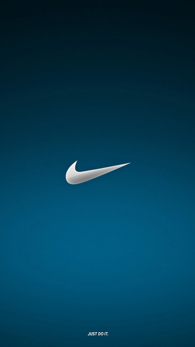 White nike logo blue background #3 free wallpaper for mobile - medium preview image