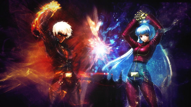 Anime characters space colorful black free wallpaper for desktop - medium preview image
