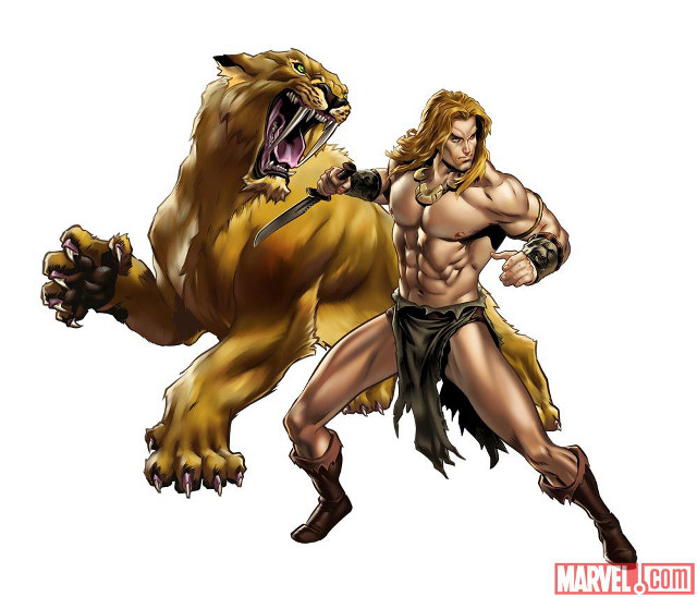 Man costume fighting bear sword free wallpaper for desktop - medium preview image