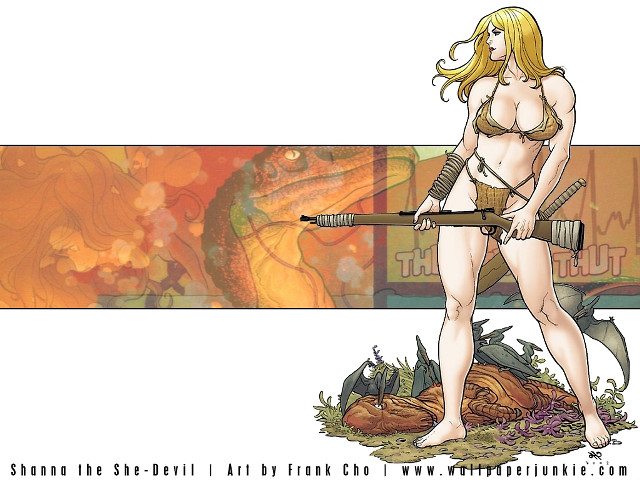 Woman gun painting dragon art free wallpaper for desktop - medium preview image