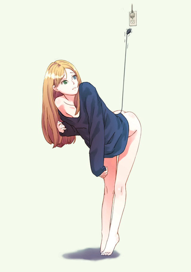 Woman blue dress holding stick free wallpaper for mobile - medium preview image