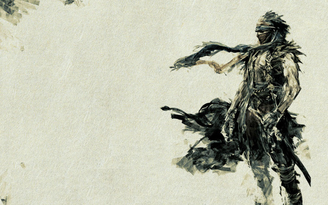 Man costume snow arms outstretched free wallpaper for desktop - medium preview image