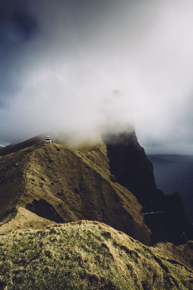 Hill car cloudy sky water free wallpaper for mobile - medium preview image