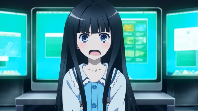 Girl long black hair surprised free wallpaper for desktop - medium preview image