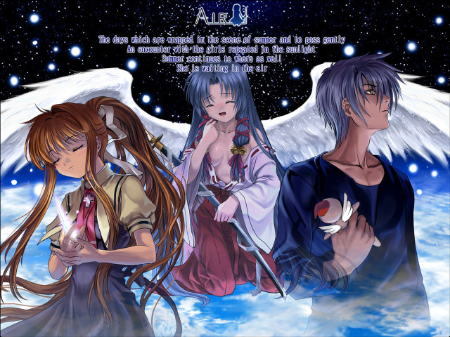 Sky constellation moonfireworks anime girls free wallpaper for desktop - medium preview image