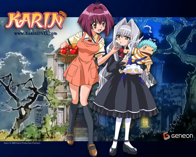 Anime couple characters blue background #5 free wallpaper for desktop - medium preview image