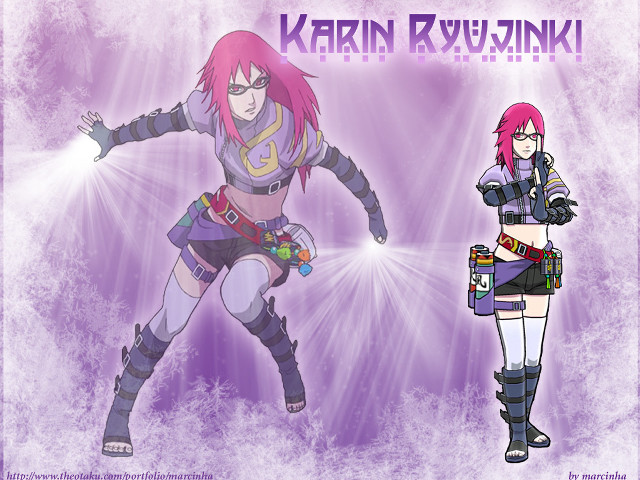 Anime characters purple outfits guns free wallpaper for desktop - medium preview image