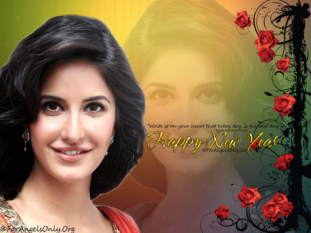 Woman red rose happy new free wallpaper for desktop - medium preview image