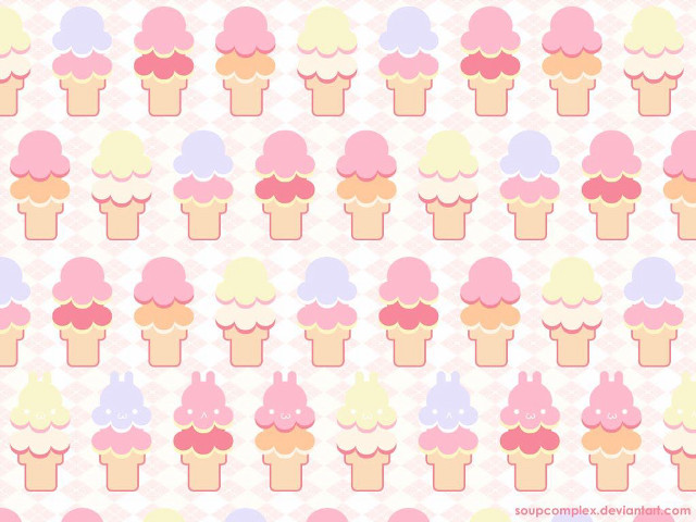Cupcake pattern colorful design image free wallpaper for desktop - medium preview image