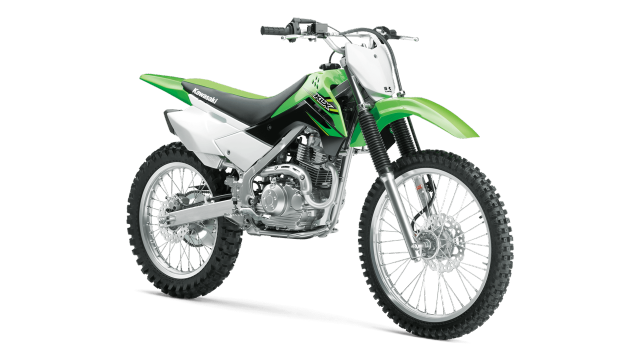 Green white dirt bike motorcycle free wallpaper for desktop - medium preview image