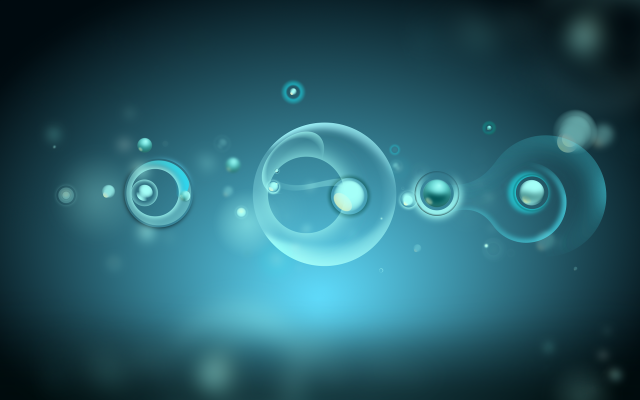 Blue bubbles air black background free wallpaper for desktop - medium preview image