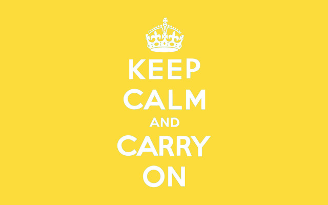 Yellow background keep calm and free wallpaper for desktop - medium preview image