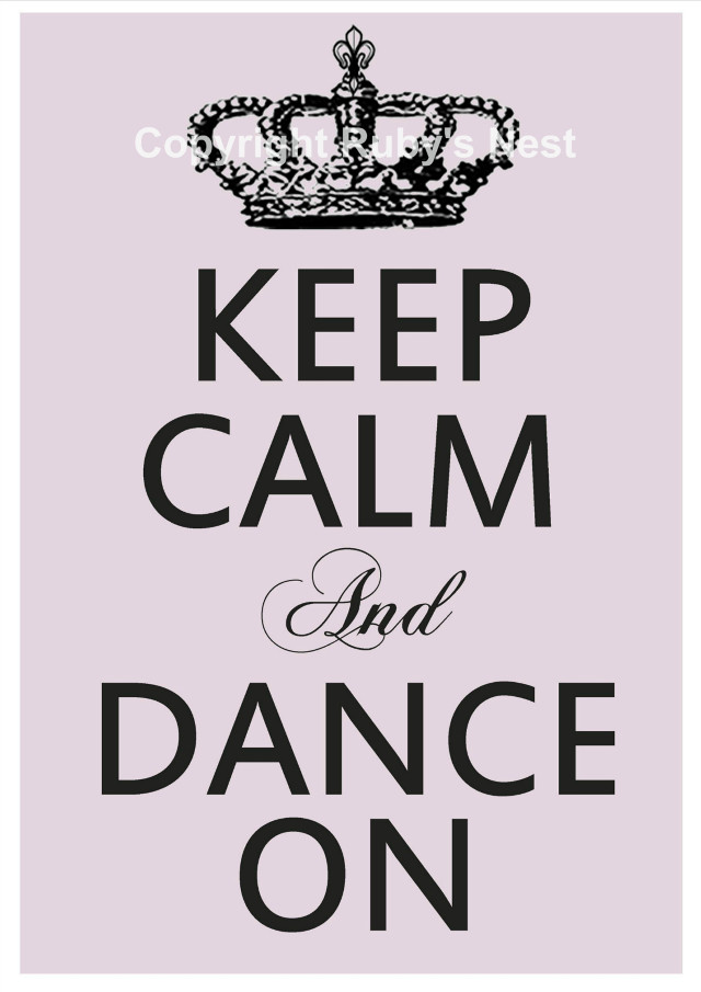 Keep calm dance pink crown free wallpaper for mobile - medium preview image