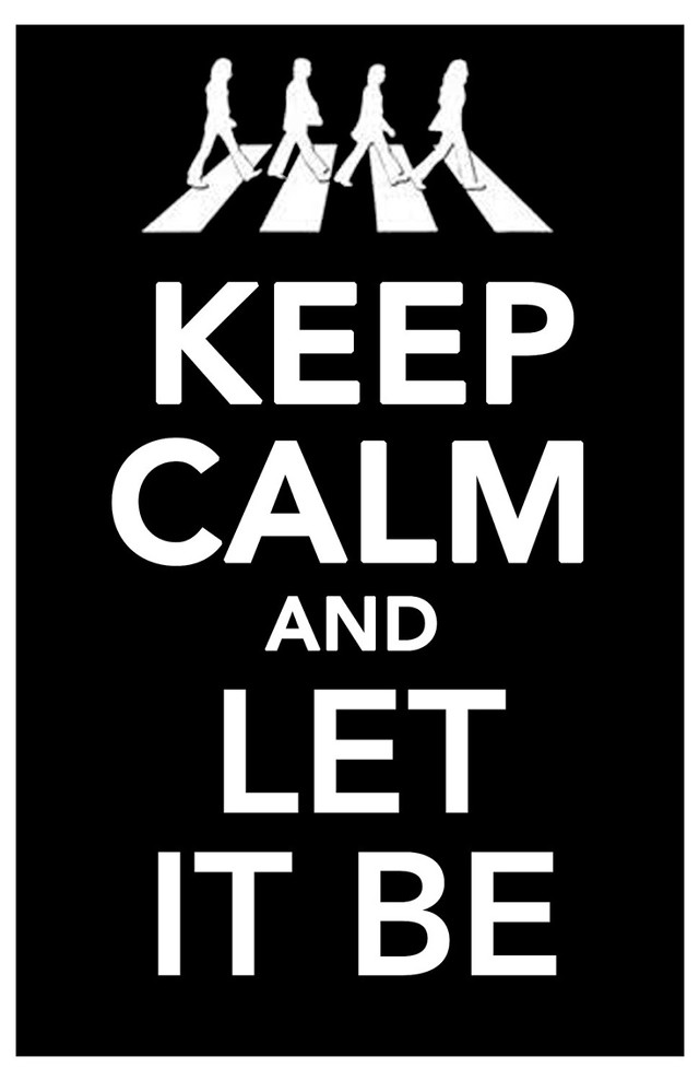 Keep calm let it be free wallpaper for mobile - medium preview image
