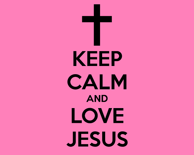 Keep calm love jesus pink free wallpaper for desktop - medium preview image