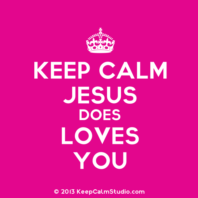 Keep calm jesus love pink free wallpaper for tablet - medium preview image