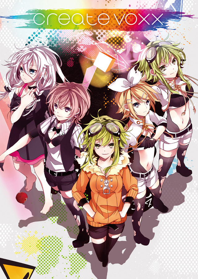 Anime girls group rainbow background free wallpaper for mobile - medium preview image