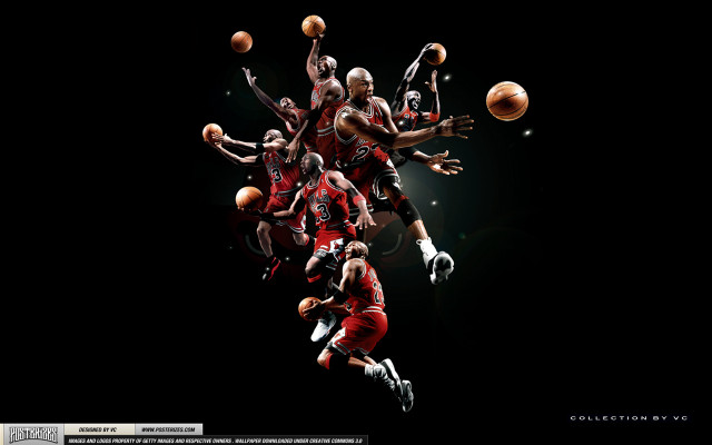 Basketball players air hands feet #2 free wallpaper for desktop - medium preview image