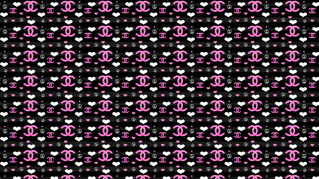 Black pink wallpaper hearts pattern free wallpaper for desktop - medium preview image