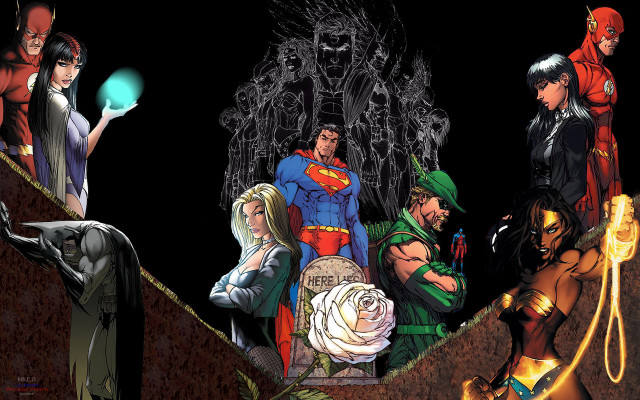 Superheroes ramp black background blue free wallpaper for desktop - medium preview image