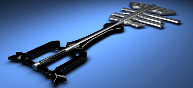 Metal key black handle blue free wallpaper for desktop - medium preview image