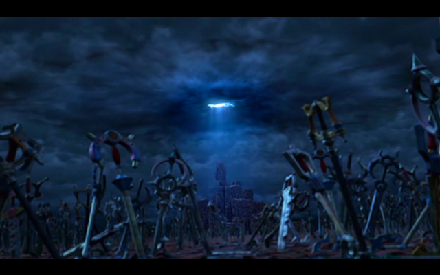 Swords field sky light distant free wallpaper for desktop - medium preview image