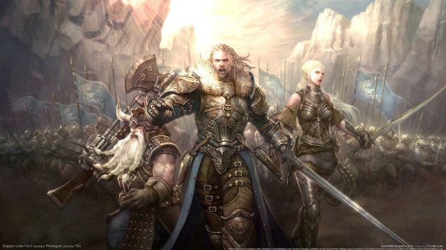 Men armor cave flags group free wallpaper for desktop - medium preview image