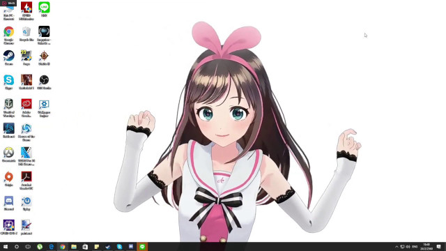 Cartoon character long hair pink free wallpaper for desktop - medium preview image