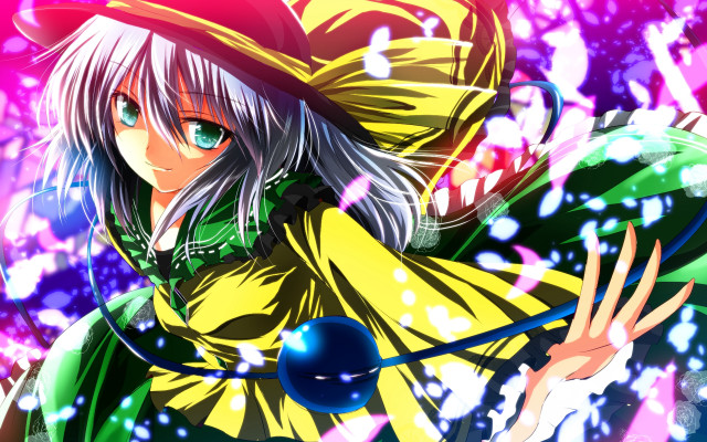 Yellow hat green and red free wallpaper for desktop - medium preview image